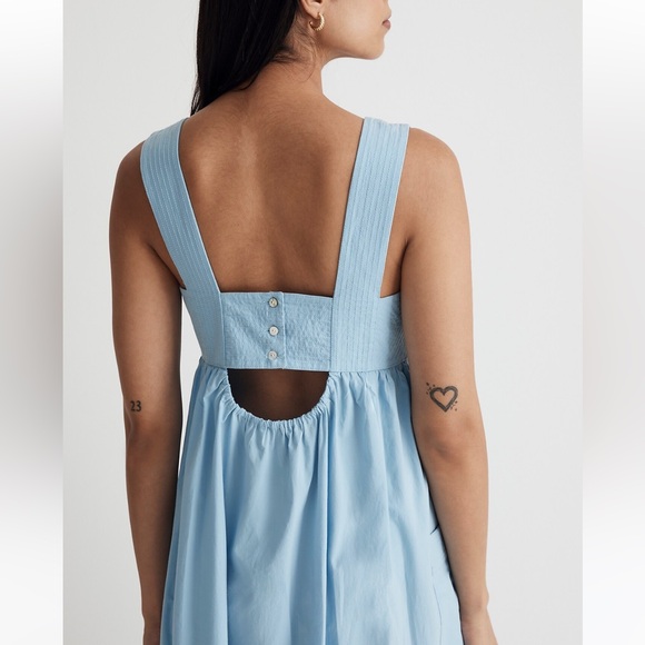 Madewell Light Blue Midi Dress - Picture 4 of 11